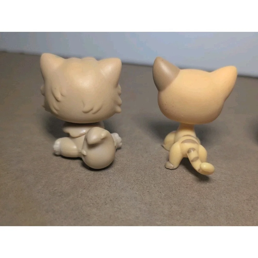 Littlest Pet Shop A Lot Of 5 Five Persian Cat, Short Haired Cat Puffin Dwarf...